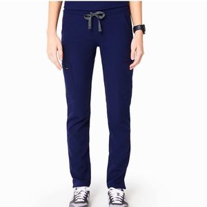 Navy FIGS Yola Skinny Scrub Pants